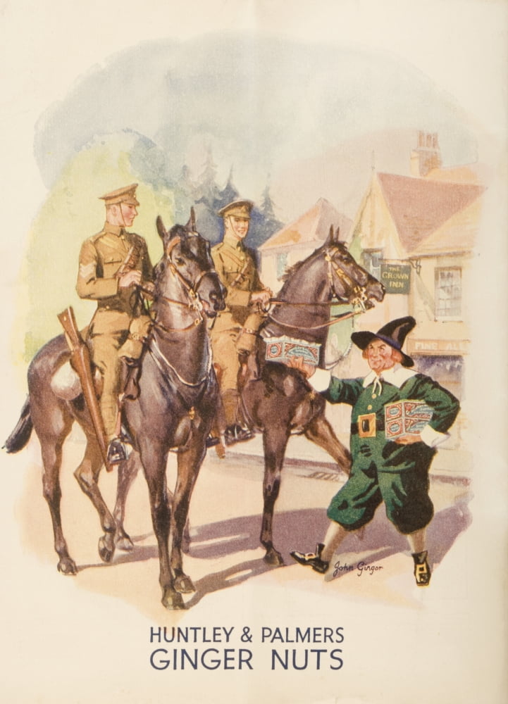 Advertisement For Huntley & Palmers Ginger Nut Biscuits From 1935 Canvas Art - Ken Welsh Design Pics (12 x 17)