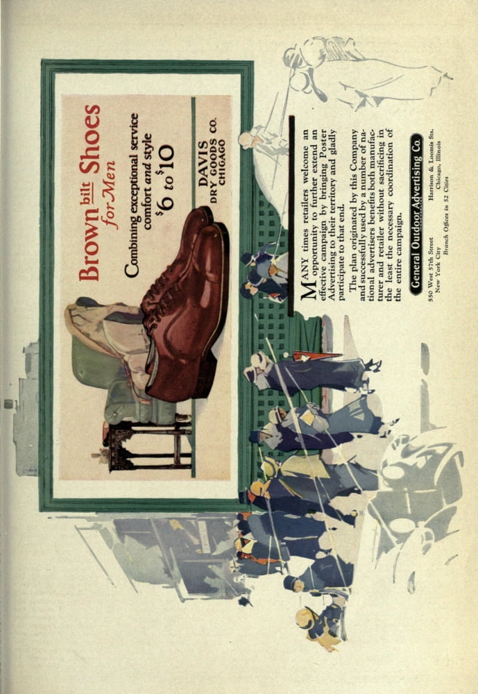 Advertising & Selling Magazine 1920 Brown bilt shoes Canvas Art - Unknown (18 x 24)