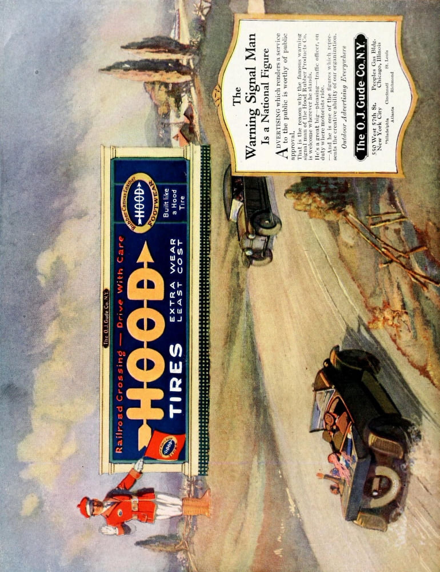 Advertising & Selling Magazine 1920 Hood Tires Canvas Art - Unknown (24 x 36)