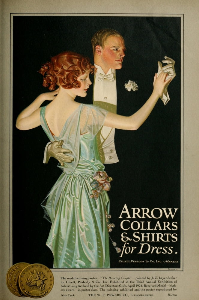 Advertising & Selling Magazine 1924 Arrow Collars Canvas Art - Joseph C Leyendecker (18 x 24)