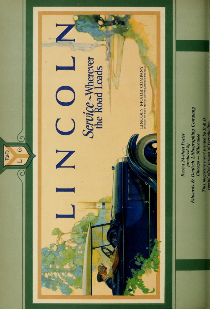 Advertising & Selling Magazine 1924 Lincoln Canvas Art - Unknown (18 x 24)