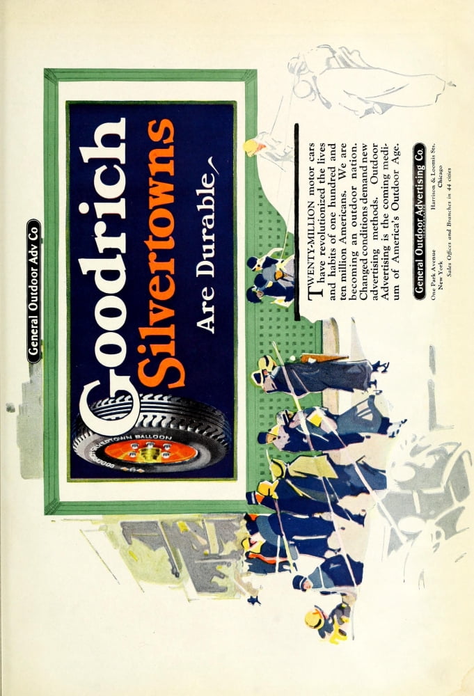 Advertising & Selling Magazine 1926 Goodrich Silvertowns Canvas Art - Unknown (18 x 24)