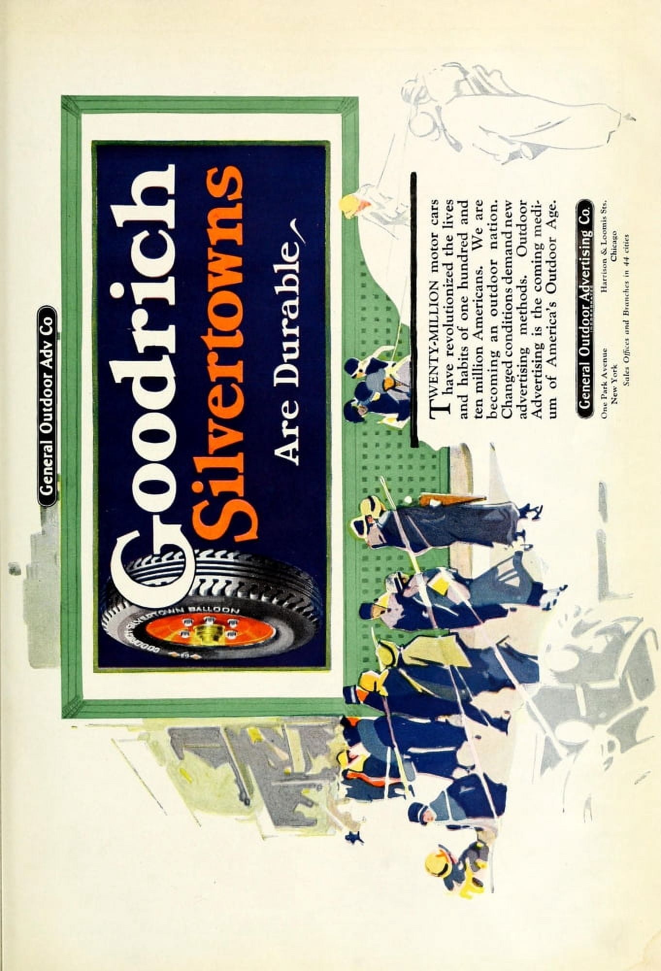 Advertising & Selling Magazine 1926 Goodrich Silvertowns Canvas Art - Unknown (24 x 36)