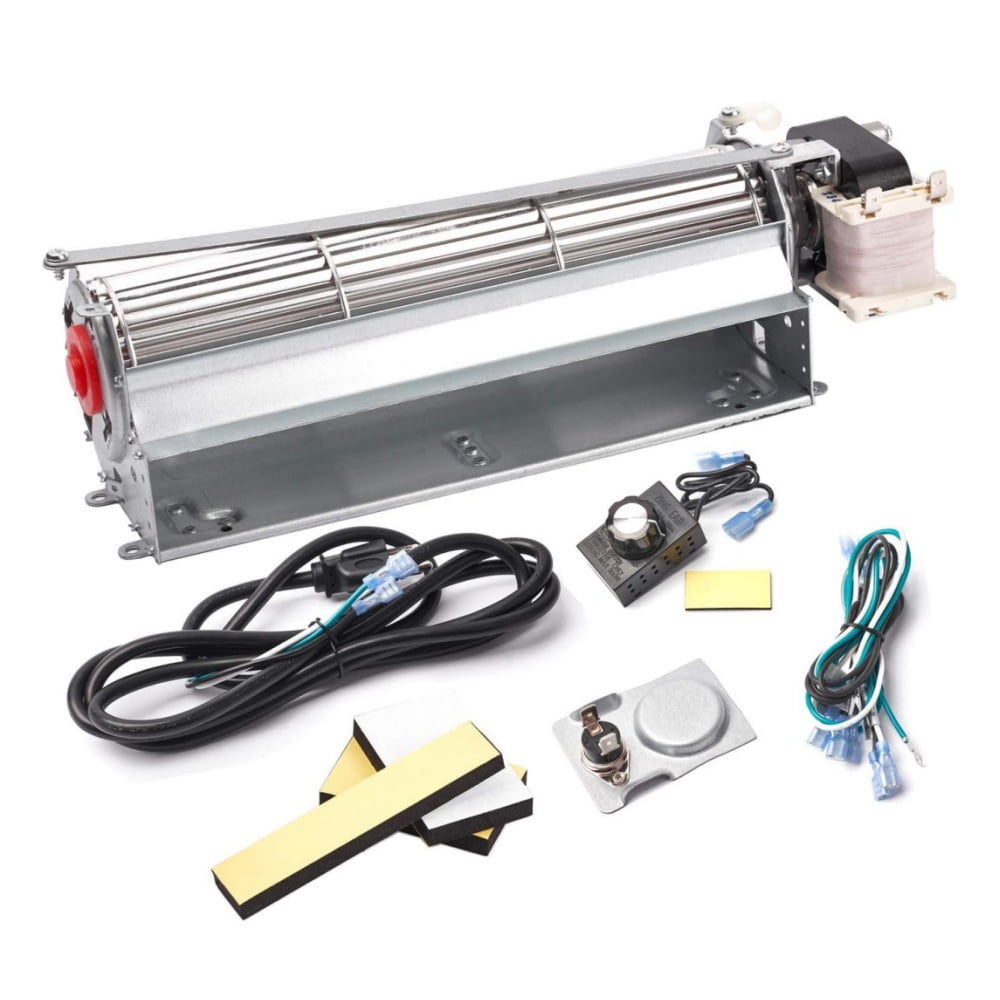 Adviace Aluminum 120V 31W Fireplace Blower Kit with 3-Pin Connector