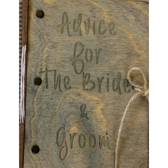 Advice for the Bride & Groom: Wedding Guest Book with Gift Log (Paperback)