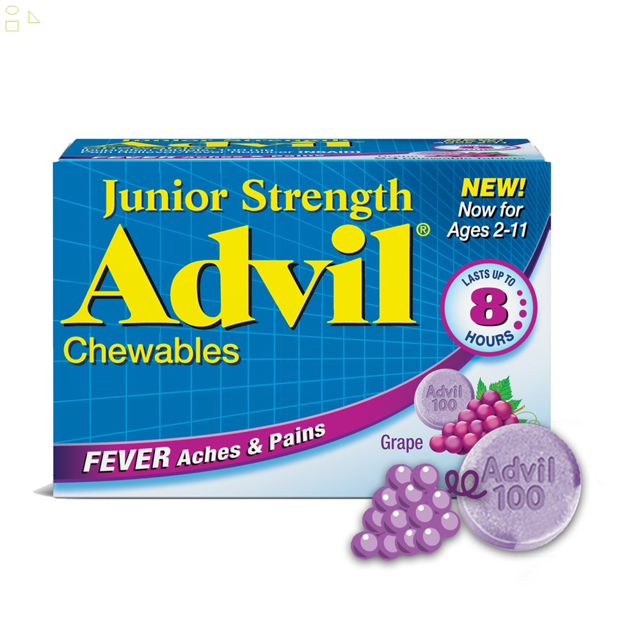 Advil Children's Ibuprofen Ages 211 Pain + Fever Relief Medicine, 24