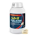 Advil Dual Action Coated Caplets 216 Count Pain Relief Pills with