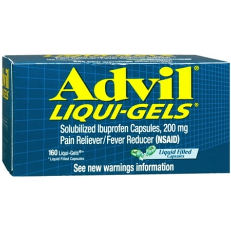Advil Liqui-Gels 160 Liqui-Gels (Pack of 2)