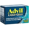 thumbnail image 1 of Advil Liqui-Gels (20 Count) Pain Reliever / Fever Reducer Liquid Filled Capsule, 200mg Ibuprofen, Temporary Pain Relief (Pack of 18), 1 of 1
