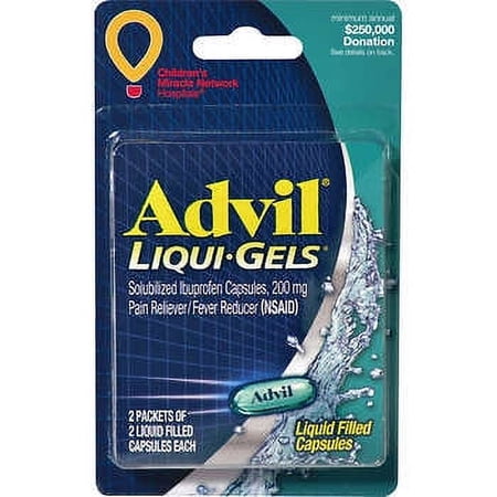 Advil Liqui-Gels, 4 Capsules, 6 ct