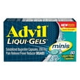 thumbnail image 1 of Advil Liqui Gels Minis, Pain Reliever And Fever Reducer Capsules, 80 Ea, 2 Pack, 1 of 1