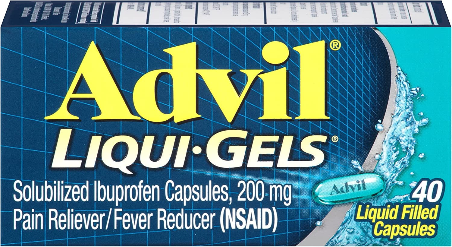 Advil LiquiGels Pain Reliever And Fever Reducer, Pain Medicine For