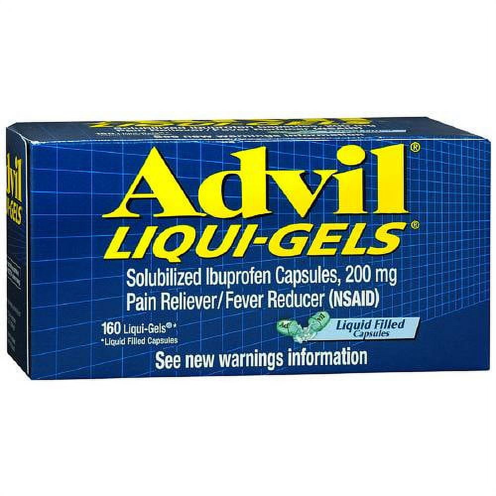 Advil LiquiGels Pain Reliever/Fever Reducer Capsules 160 Ea