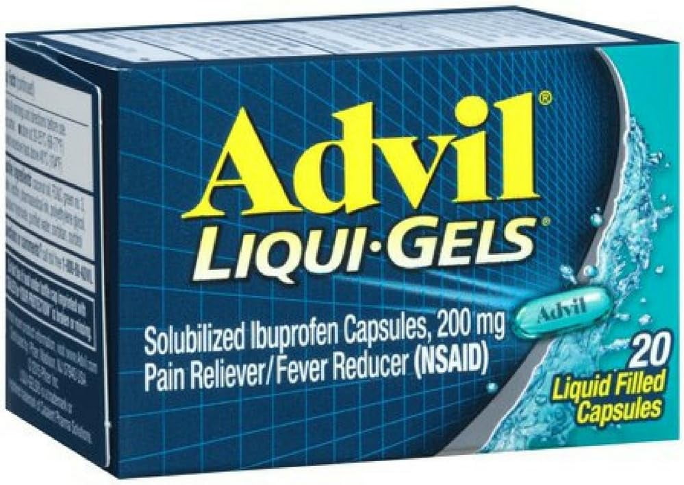 Advil LiquiGels Pain Reliever and Fever Reducer, Pain Medicine for