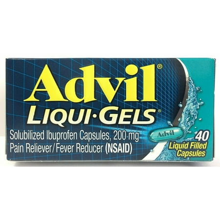 Advil Liqui-Gels Pain Reliever and Fever Reducer 200mg 40 Count