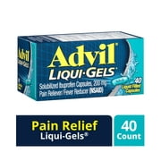 Advil Liqui-Gels Pain Relievers and Fever Reducer Liquid Filled Capsules, 200 Mg Ibuprofen, 40 Count