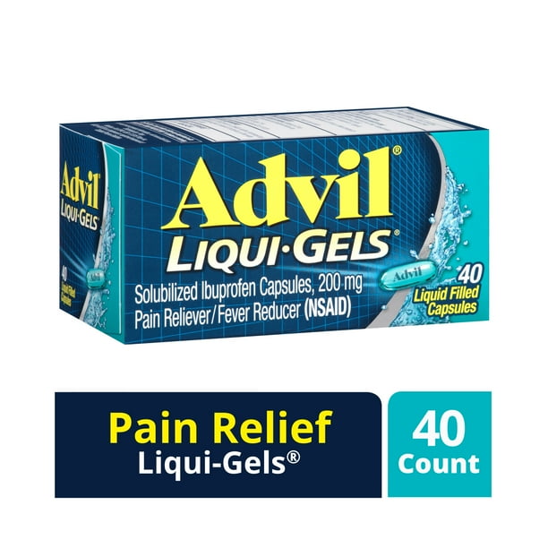 Advil LiquiGels Pain and Fever Relief Liquid Capsules, 200 Mg