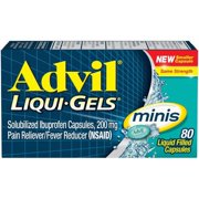 Advil Liquid-Gels Minis, 80 Ct (Pack of 36)