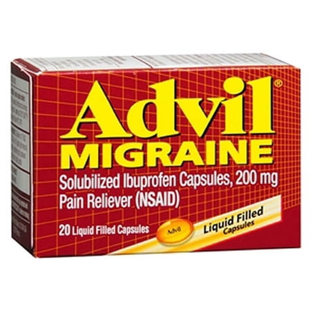 Advil Migraine Pain Reliever Liqui-Gels - 20 Ea, 3 Pack