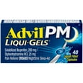 Advil PM Ibuprofen LiquiGels Sleep Aid Pain and Headache Reliever, 200 Mg Liquid Filled