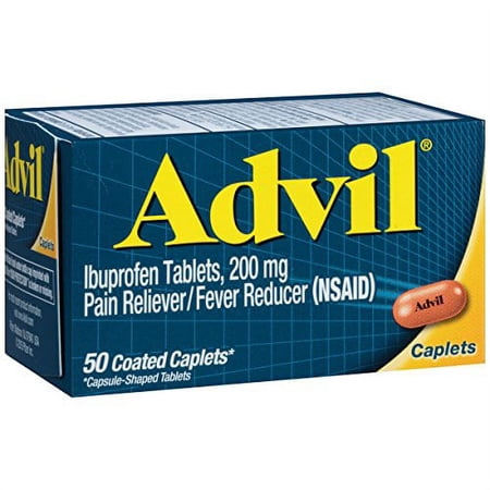 Advil Pain Reliever / Fever Reducer Coated Caplet (Pack of 7)