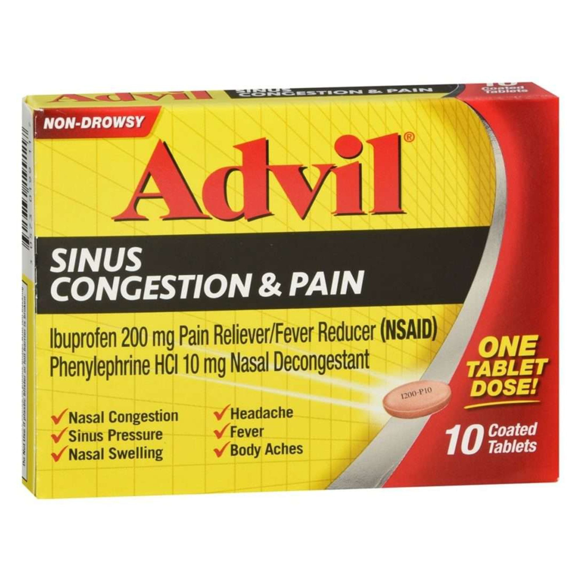 Advil Sinus Congestion & Pain Tablets - Walmart.com