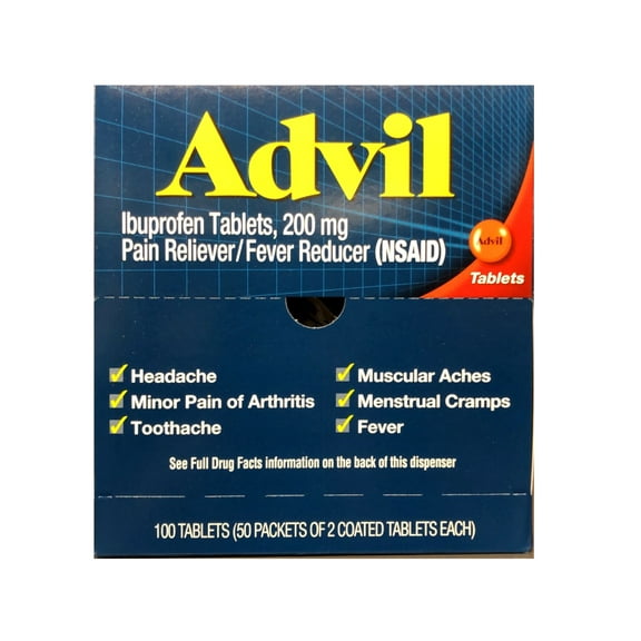 Advil Tabs 2-Pack Pouch 50 Ct
