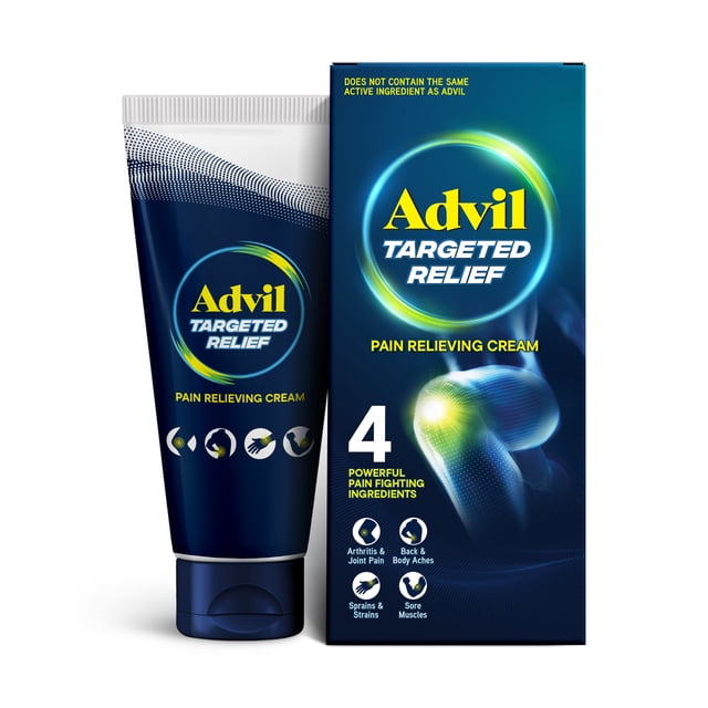 Advil Targeted Relief Pain Relieving Cream With Massage Applicator, Up ...