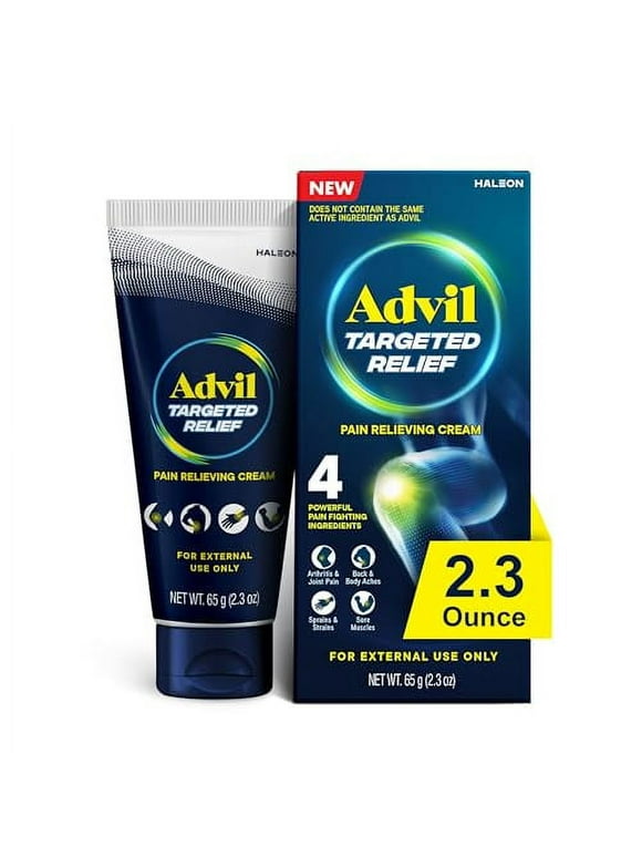 Advil Targeted Relief Pain Relieving Cream, Up to 8 Hours of Powerful Relief of Joint Pain, Lower Back Pain and Muscle Pain - 2.3 oz