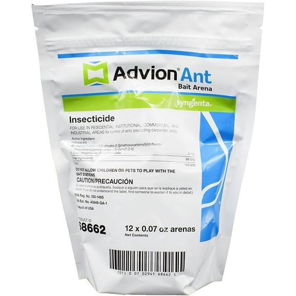 Advion Ant Bait Arena Insecticide - Effective Ant Control - 1 Bag (12 Bait Stations) by Syngenta