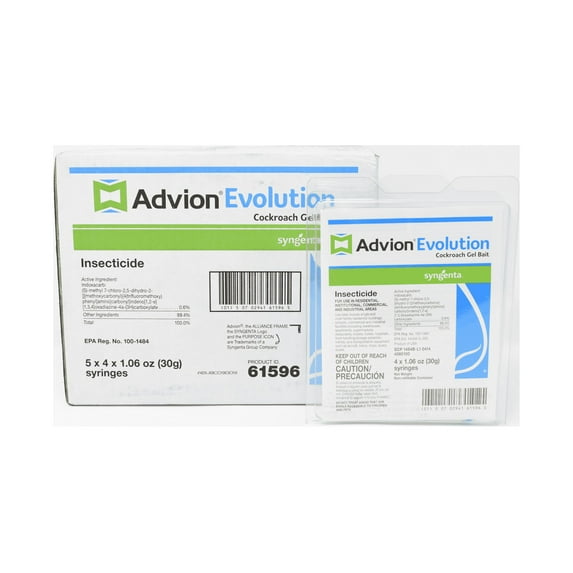 Advion Evolution Cockroach Gel Bait - Roach Control - Case (5 x 4 x 30g Tubes) by Syngenta