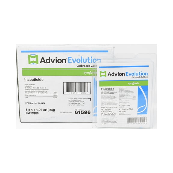Advion Evolution Cockroach Gel Bait - Roach Control - Case (5 x 4 x 30g Tubes) by Syngenta