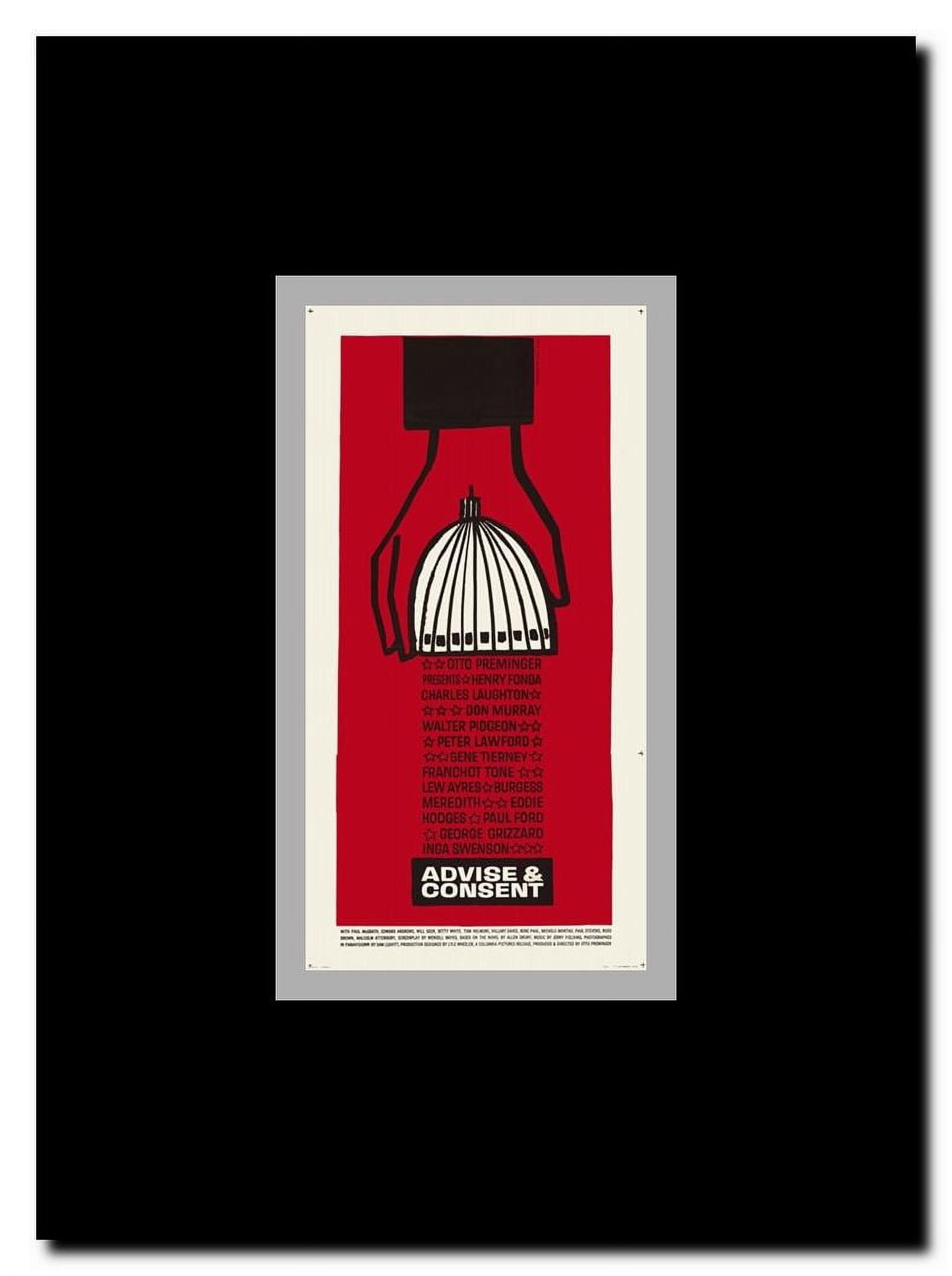Advise and Consent Framed Movie Poster