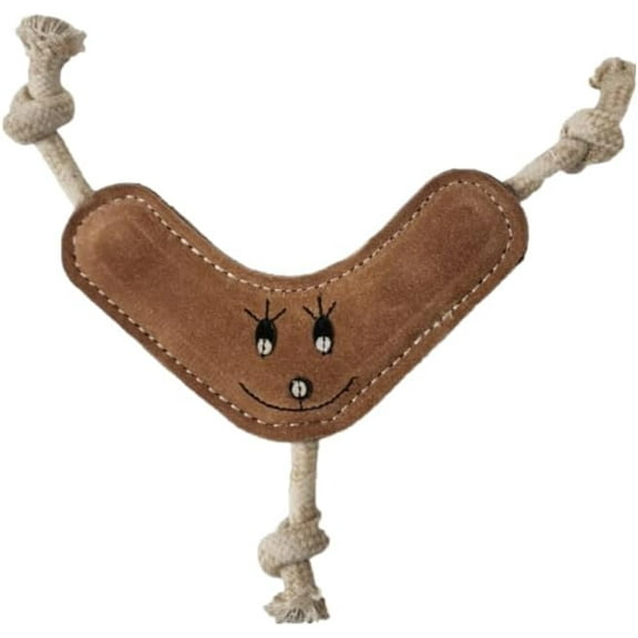 Advncae Pet Product Tuff Toy Boomerang 1-Piece Brown Boomerang Dog Toy