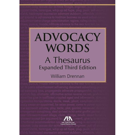 Advocacy Words, a Thesaurus (Paperback)