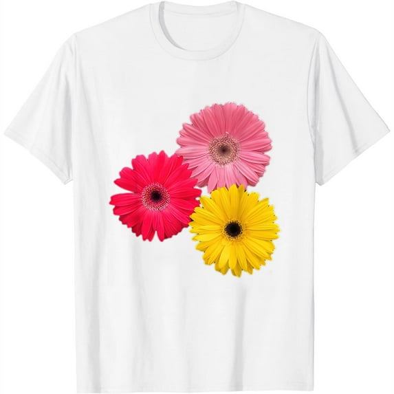blooming gerbera flower, daisies, gerberas, daisy, flowery, Womens T-Shirt White Large