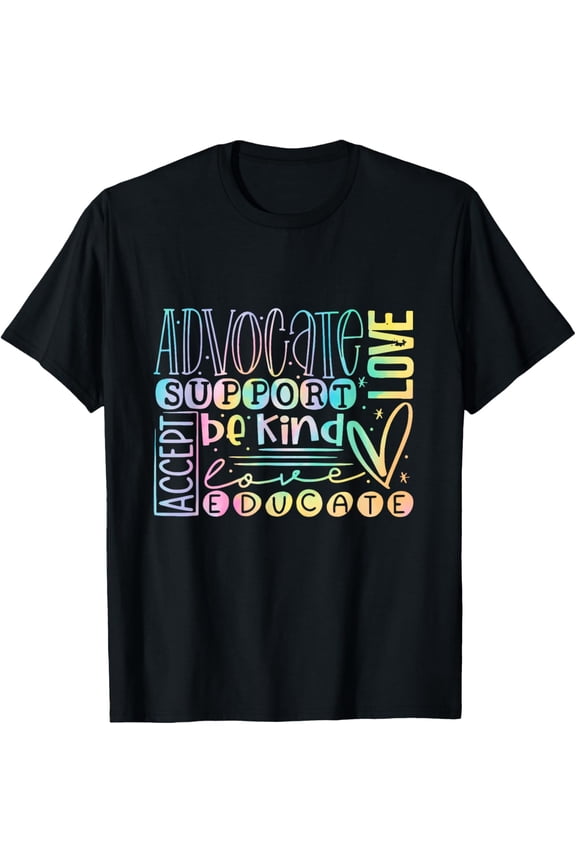 Advocate Love Support Accept Be Kind Autism Awareness Women T-Shirt