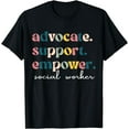 thumbnail image 1 of Advocate Support Empower Cute Social Worker Graduation MSW T-Shirt, 1 of 4