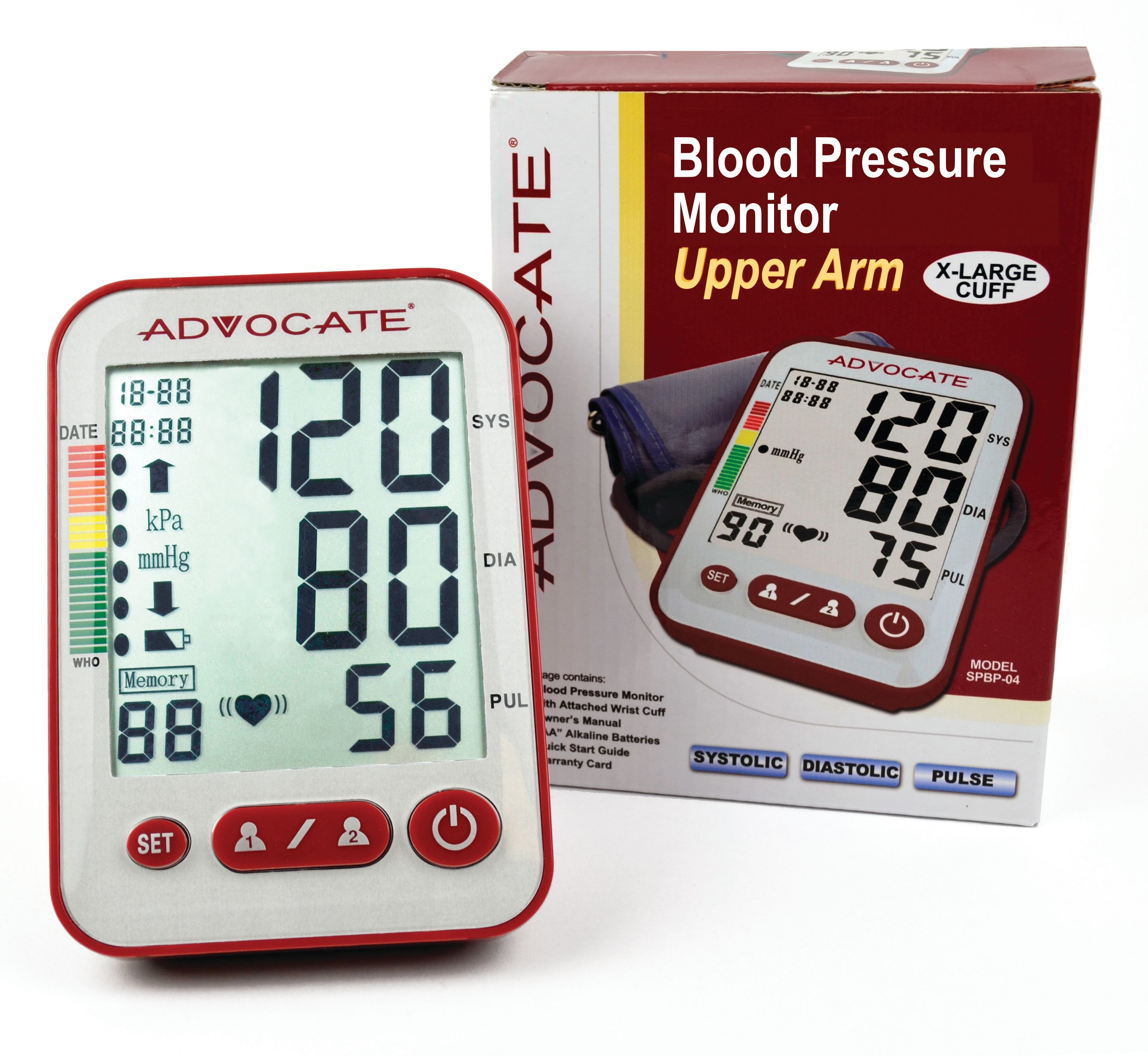 Free Shipping! Advocate Upper Arm Blood Pressure Monitor Size Small ...