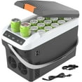 thumbnail image 1 of Advwin 12V Car Refrigerator Portable, 23Quart Electric Plug-in Coolers for Camping, Travel, RV, Grey, 1 of 11