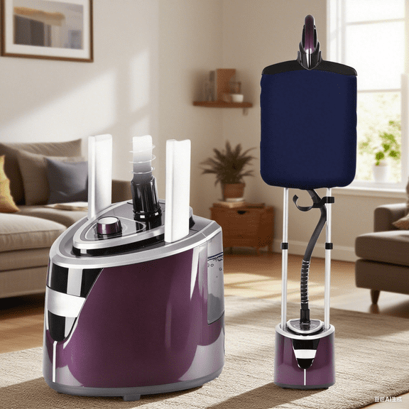 Advwin 1500W Standing Garment Steamer with 2.3L Water Tank, Adjustable Double Rod, 10 Ironing Modes, 35s Fast Heat-Up, Flat & Hanging Ironing