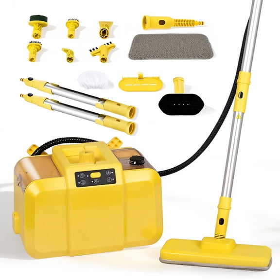 Advwin 1800W Steam Cleaner,70PSI Steamer with Continuous Steam Injection, Fast Heat-Up, 2.2L Water Tank, 14-Piece Accessory Kit for Floors, Grout,Chemical-Free