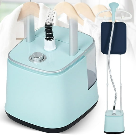 Advwin 2000W Garment Steamer for Clothes Standing, 10 Steam Levels, 2.7L Water Tank, Commercial and Household Use (Blue)