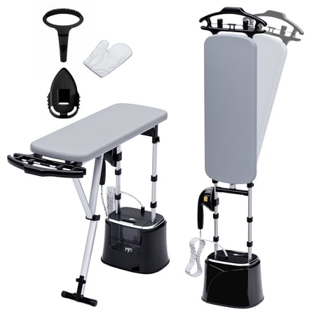 Advwin 2000W Standing Garment Steamer with Dry Ironing, Powerful Steamer for Clothes with with Flat & Slant & Hanging Iron Options,3 Steam Modes, 25s Fast Heat-Up, Self-Cleaning, 2.2L Water Tank