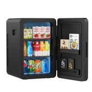 Advwin 22L Mini Fridge Cooler, Compact Personal Refrigerators for Skincare, Beverage, Black