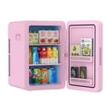 thumbnail image 1 of Advwin 22L Mini Fridge Cooler, Compact Personal Refrigerators for Skincare, Beverage, Pink, 1 of 8