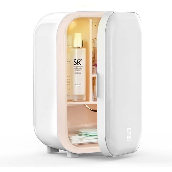 Advwin 22L Mini Skincare Fridge, Personal Beauty Makeup Cosmetics Fridge Cooler, White