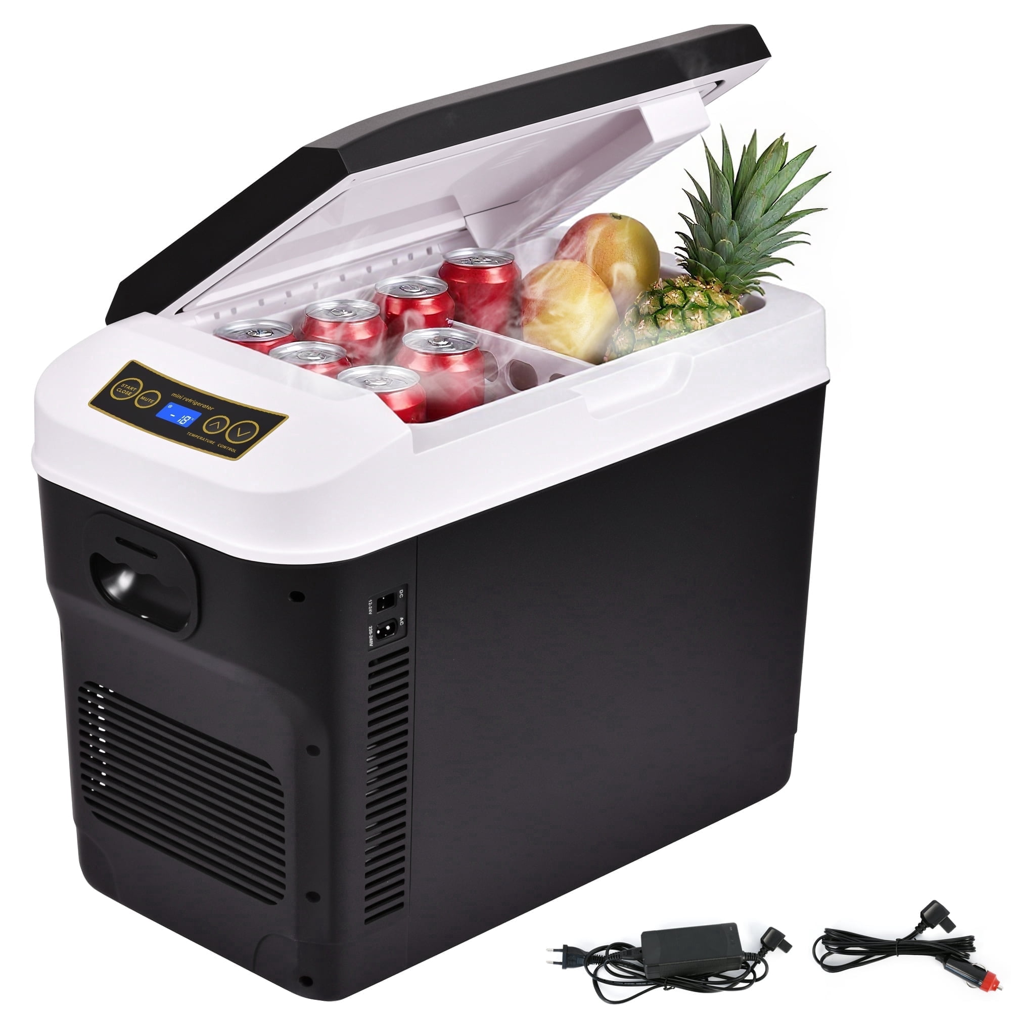 Advwin 31QT Electric Cooler & Warmer, Portable 12V Car Refrigerator Plug-in Coolers for Vehicles, Camping, Travel, RV, Black