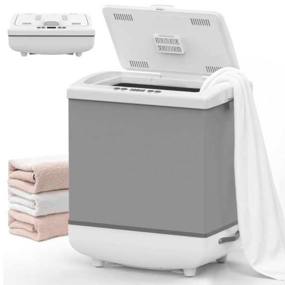 Advwin 35L Foldable Hot Towel Warmers for Bathroom,Luxury Towel Heater with Drying Modes, 900W, Grey