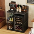 thumbnail image 1 of Advwin 4-Tier Mini Fridge Stand, Adjustable Kitchen Bakers Rack, Industrial Style Freestanding Utility Storage Shelf for Living Room, Dorm, Office, Bar, Gray, 1 of 9